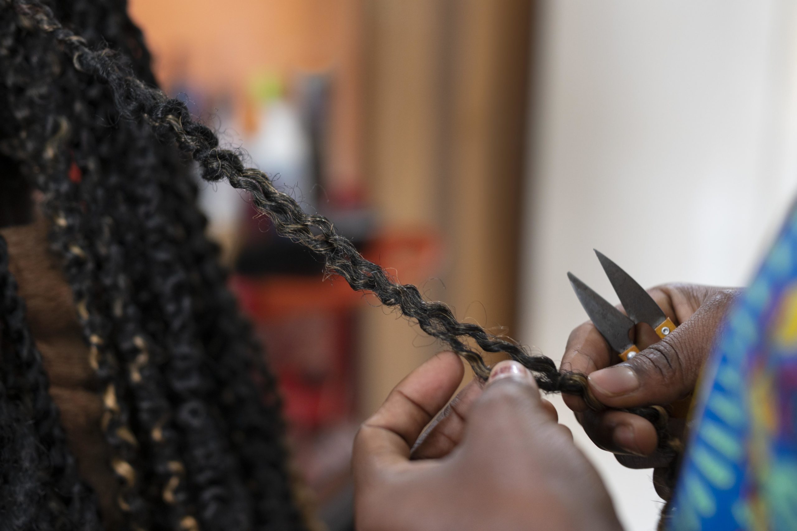 Neat and stylish protective braided hairstyle